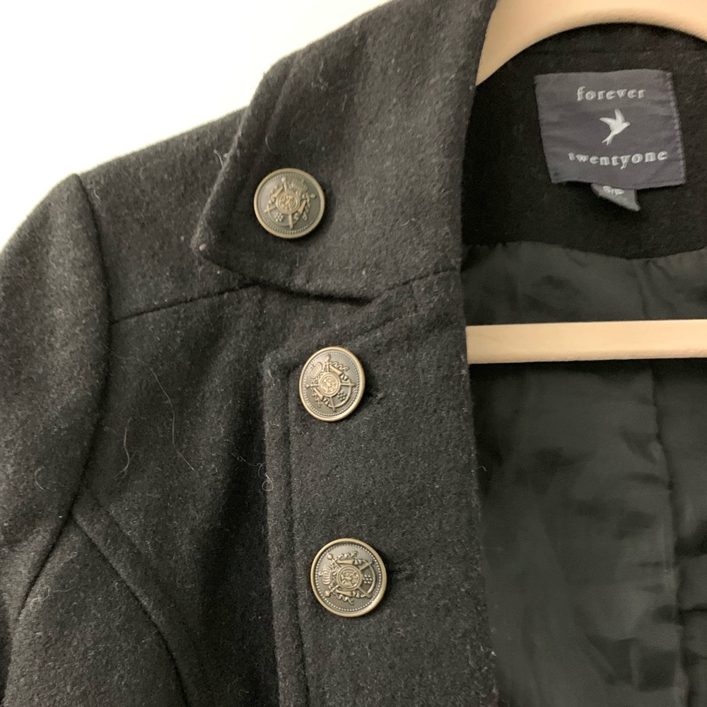 Forever 21 Wool Military Short Jacket